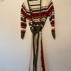 Striped Multicolor Knit Dress